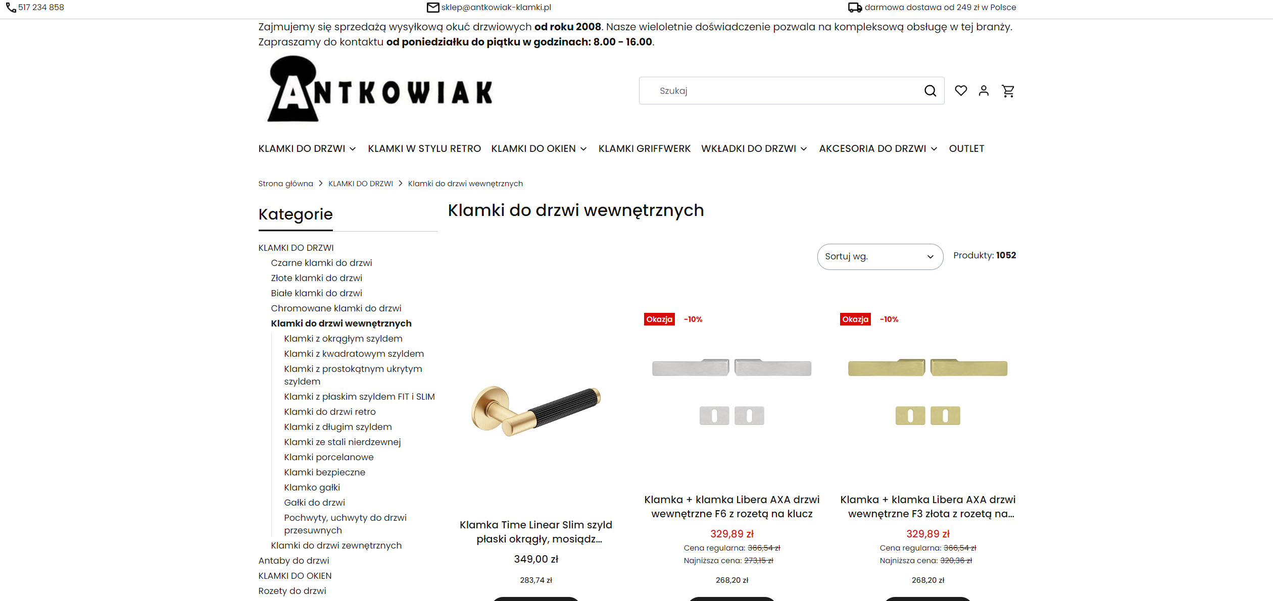 Modne klamki do drzwi wewnętrznych - czarne, złote czy chromowane?