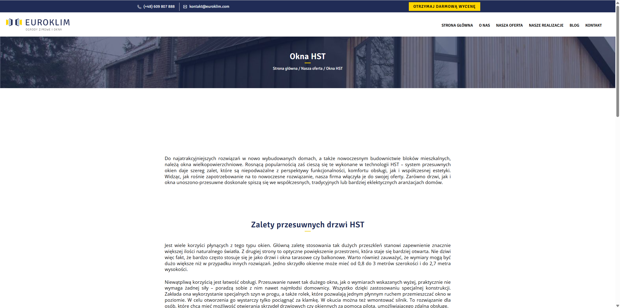 Dlaczego okna HST to inwestycja w komfort i energooszczędność?
