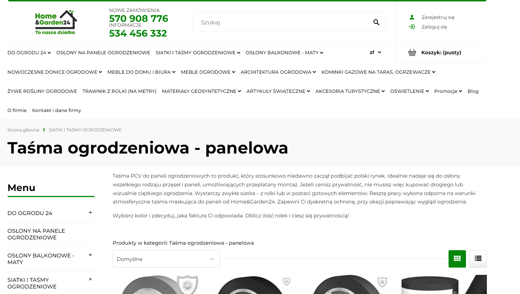 Taśma ogrodzeniowa - sposób na prywatność i estetykę w ogrodzie